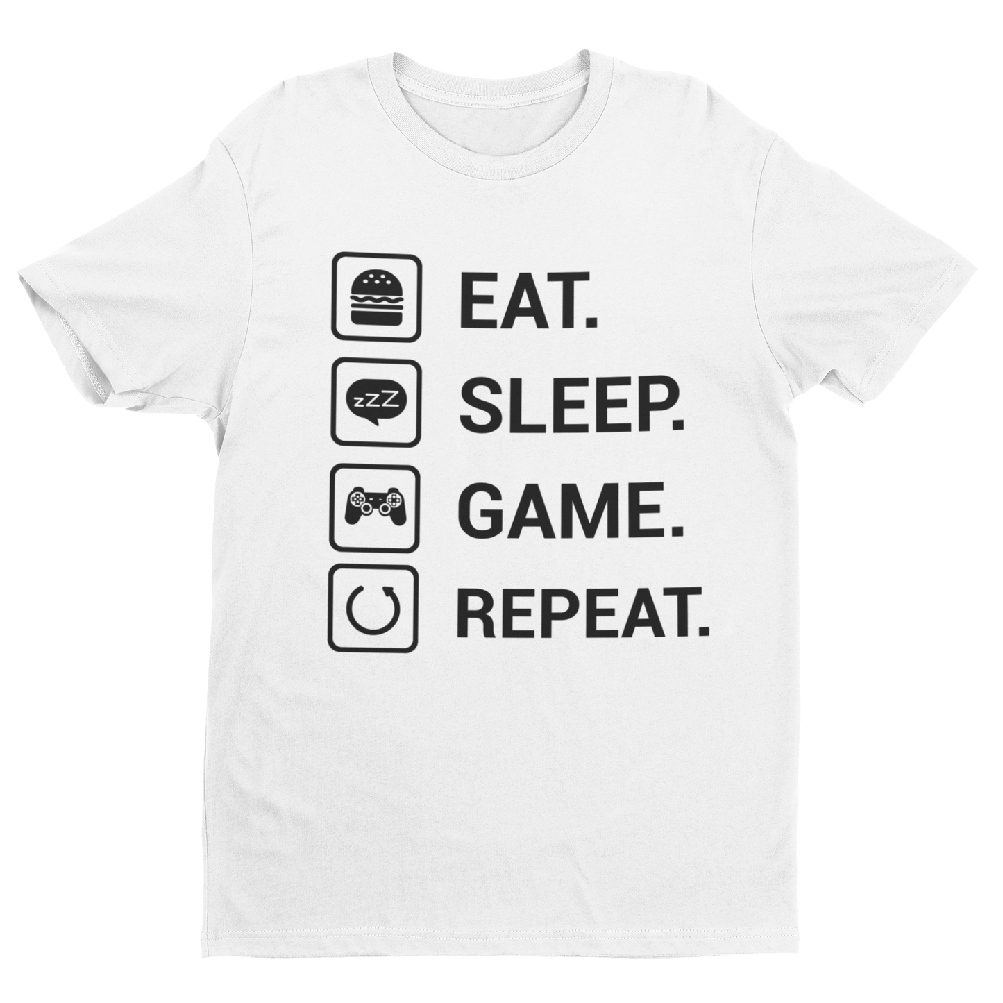 Eat. Sleep. Game. Repeat. T-Shirt Herren
